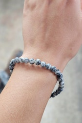 Pinolith, armband 6mm runda pärlor
