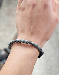 Yooperlit, armband 6mm runda pärlor