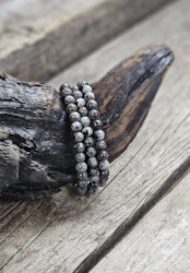 Yooperlit, armband 6mm runda pärlor