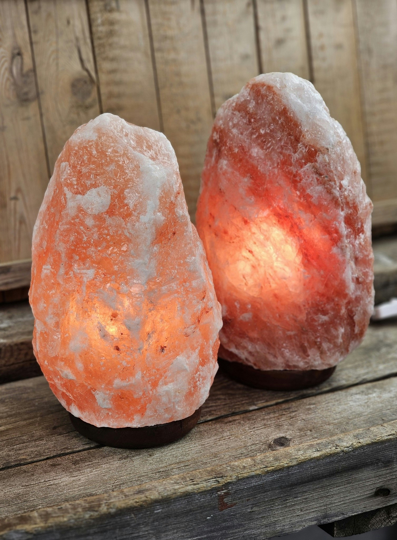 Himalaya Saltkristall, lampa orange XL