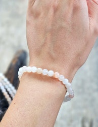 Pastell Aventurin, armband 6mm runda pärlor