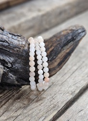 Pastell Aventurin, armband 6mm runda pärlor