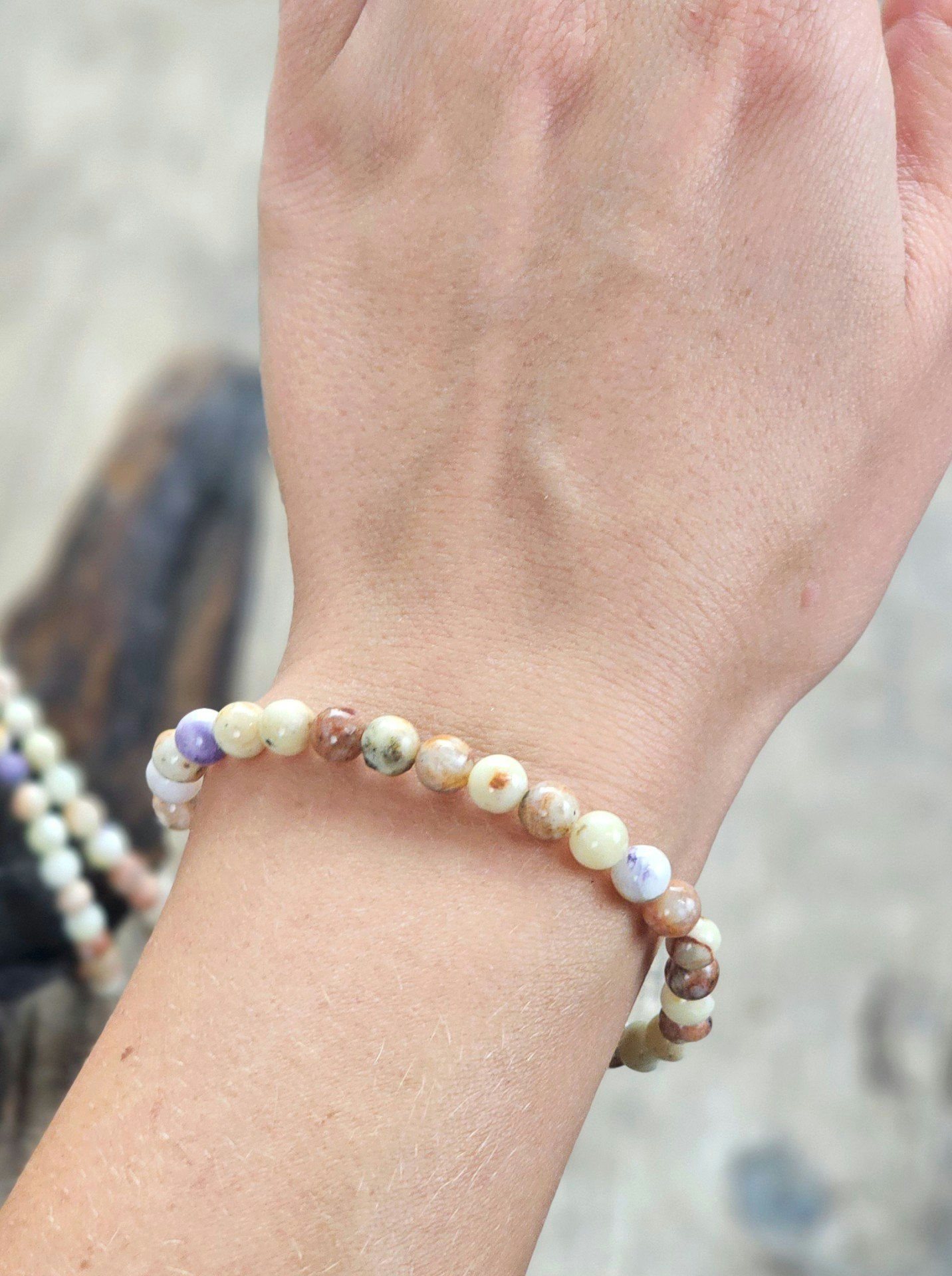 Tiffany Stone, armband 6mm runda pärlor