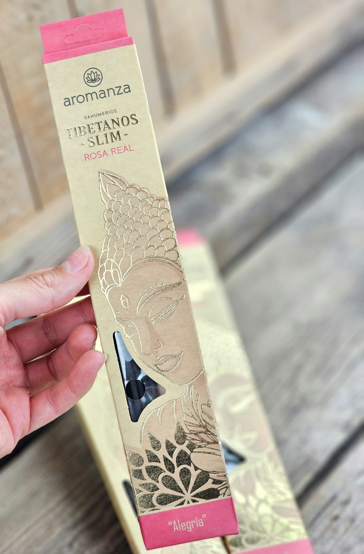 Aromanza - Tibetanos Slim, Real Rose, rökelsepinnar