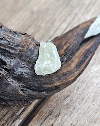 New Jade rå, silverpläterat hänge