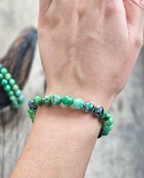 Variscit, armband 8mm runda pärlor