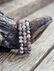 Botswana Agat, armband 8mm runda pärlor