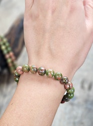 Unakit, armband 8mm runda pärlor