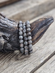 Yooperlit, armband 8mm runda pärlor