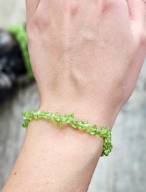 Peridot (Olivin), chipsarmband