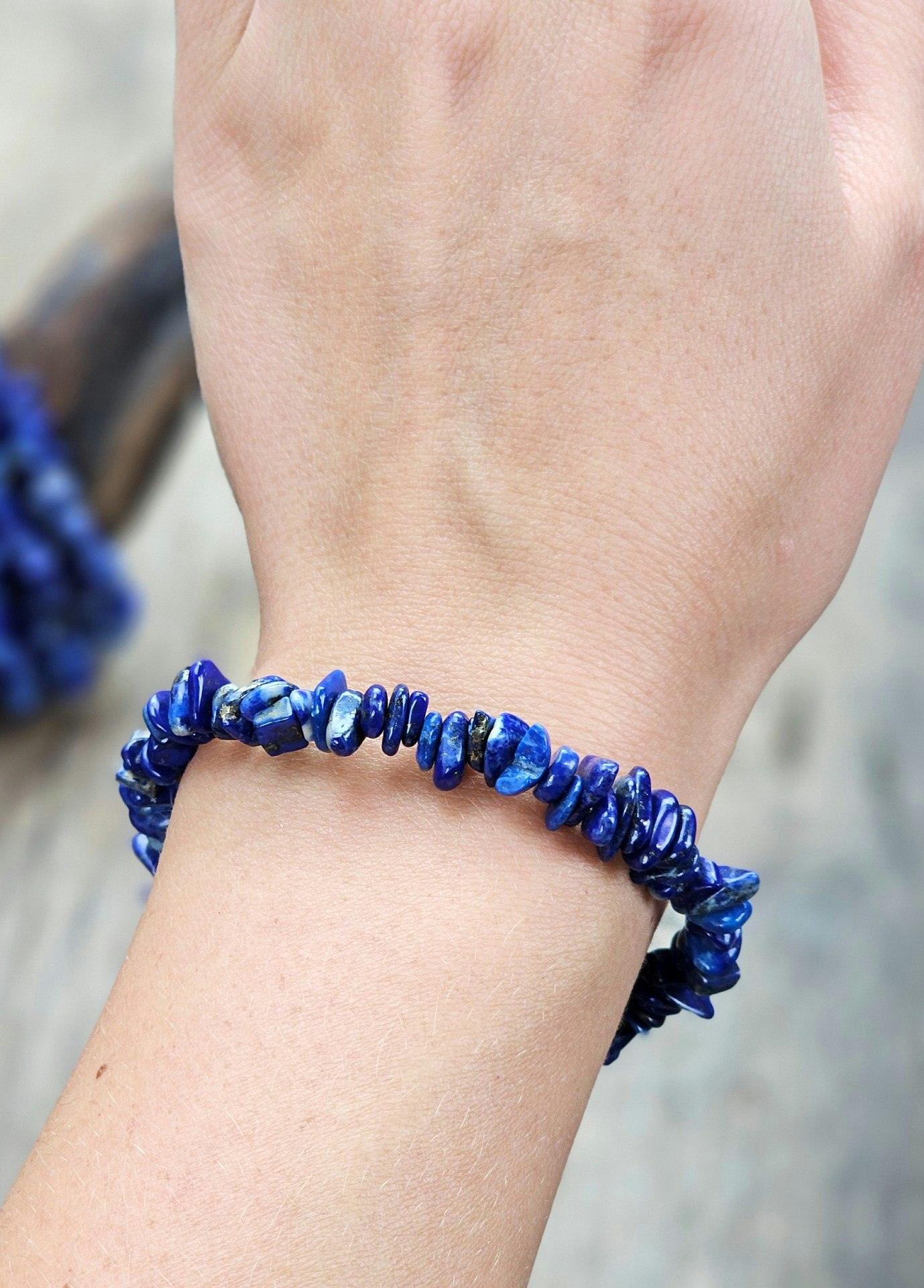 Lapis Lazuli, chipsarmband