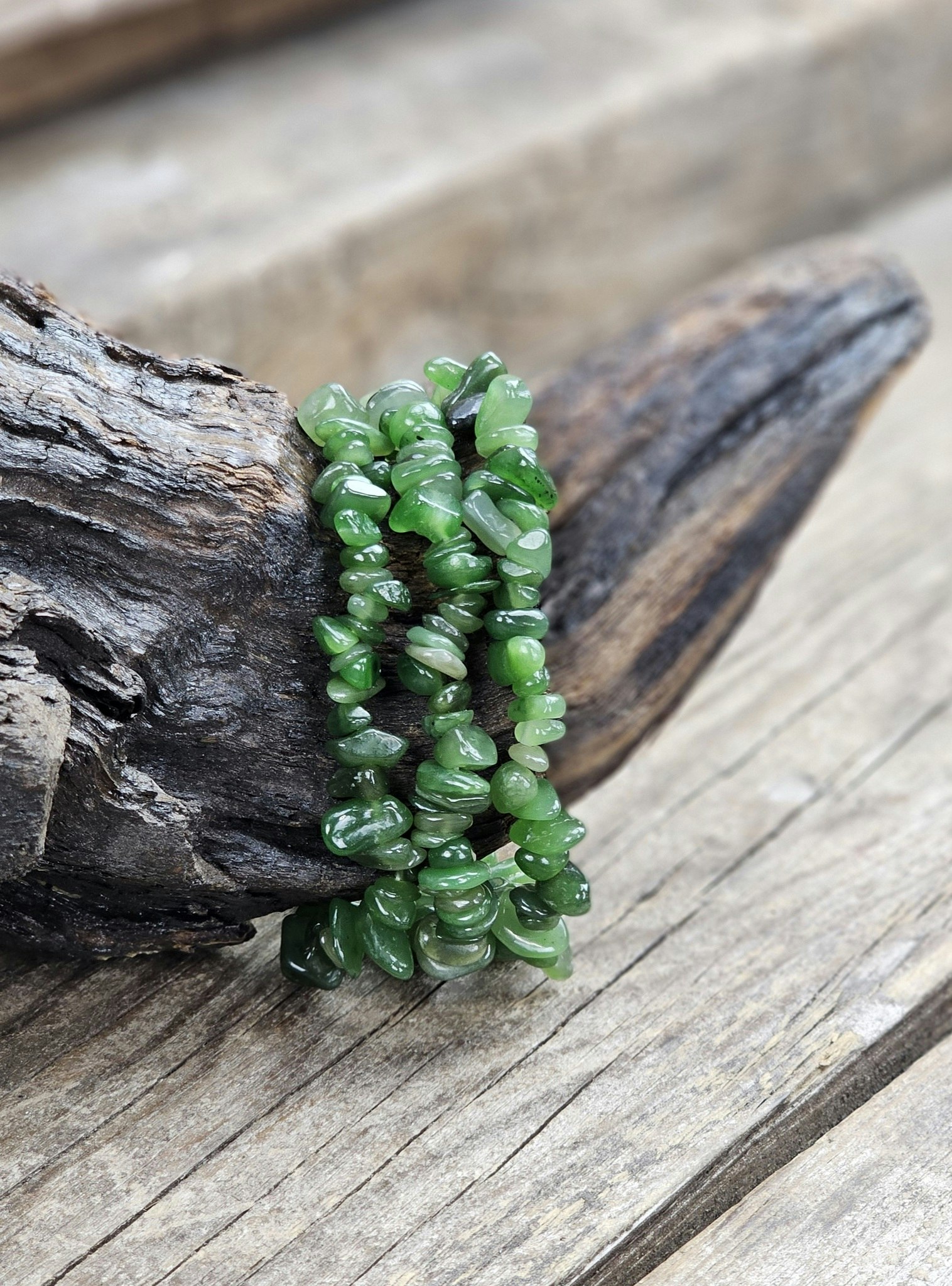 Nefrit Jade, chipsarmband