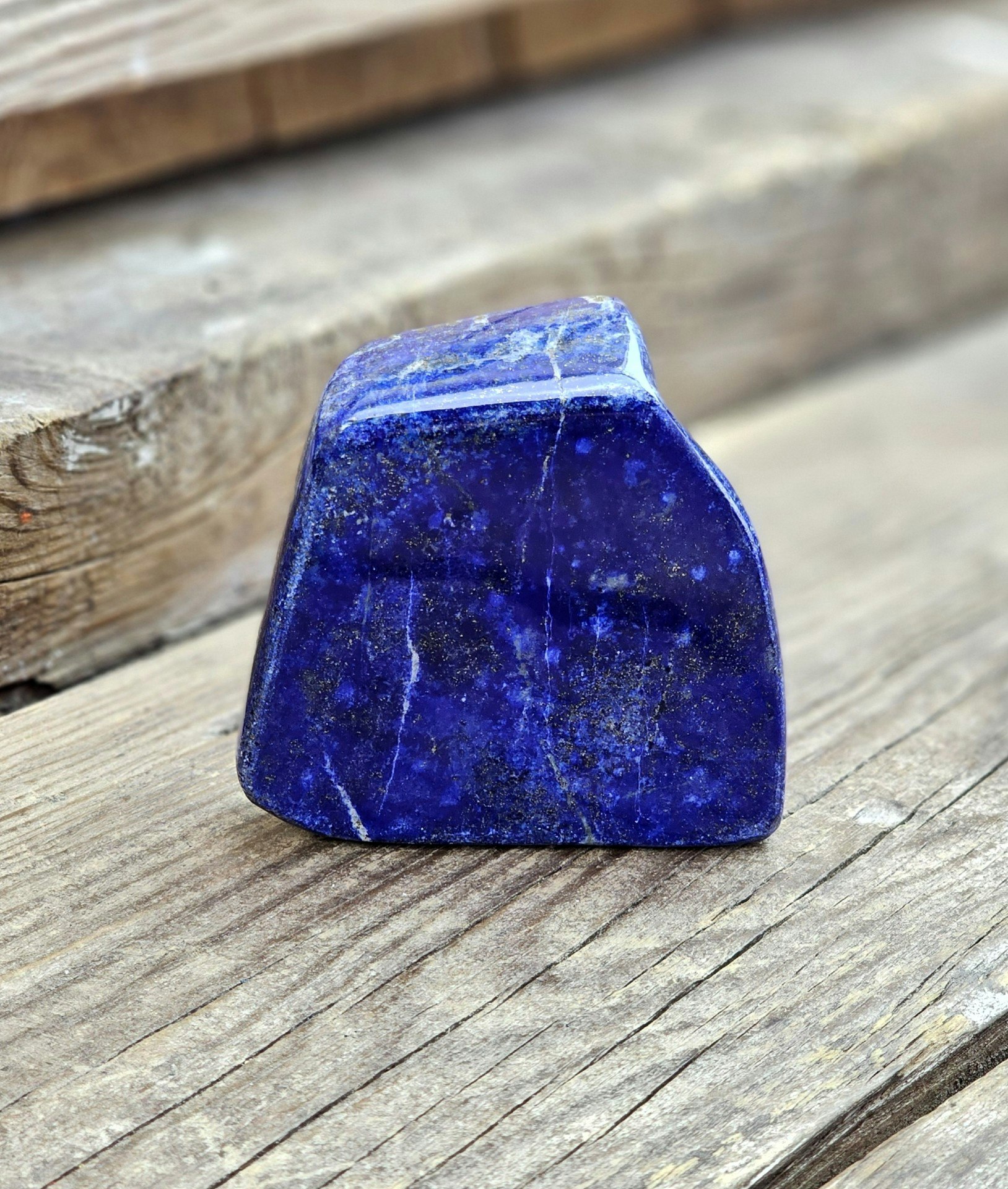 Lapis Lazuli, polerad kristall stående friform #2