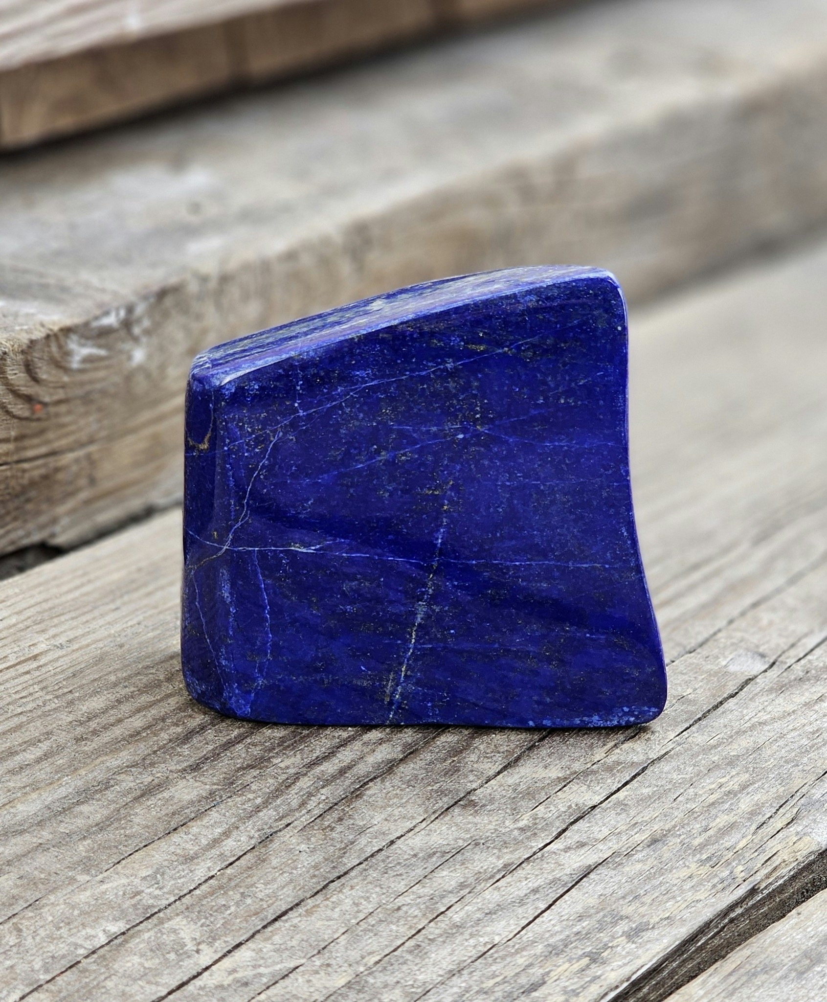 Lapis Lazuli, polerad kristall stående friform #3