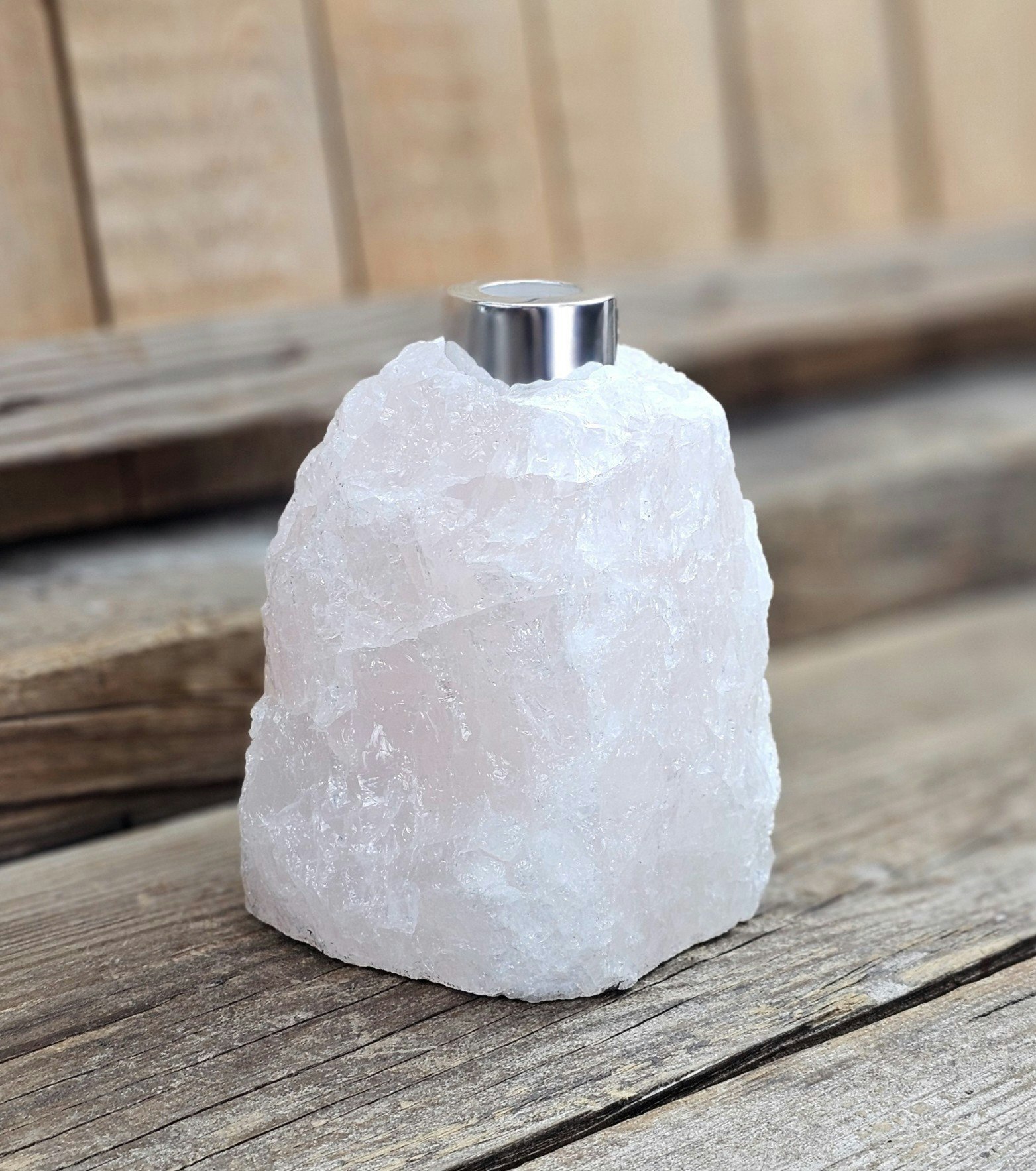 Rosenkvarts diffuser silver #1