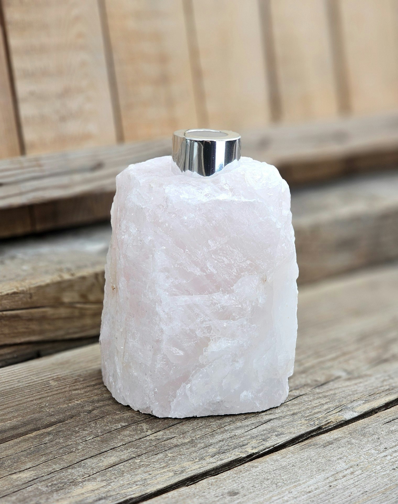 Rosenkvarts diffuser silver #2