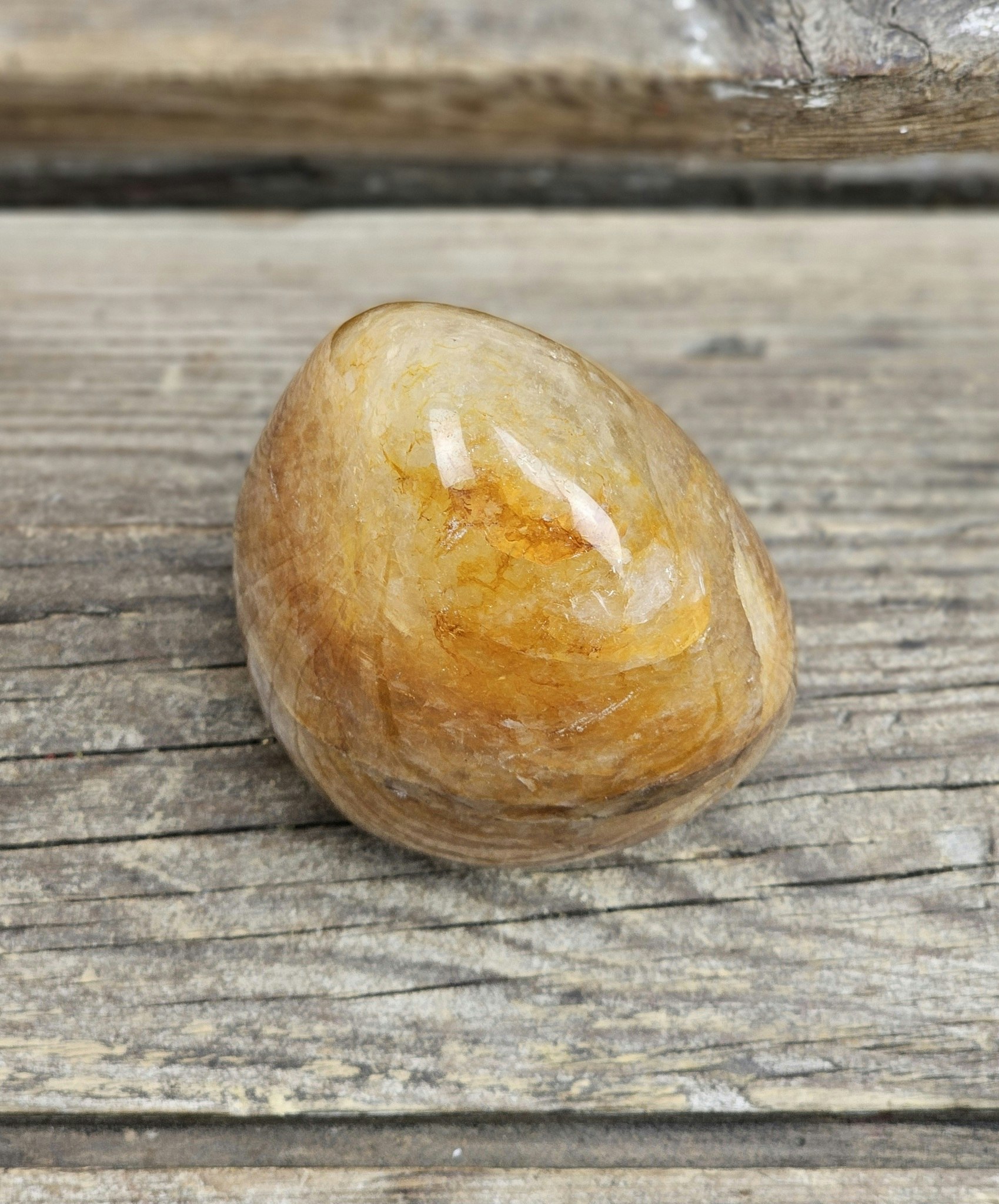 Golden Healer, polerad kristall stående friform