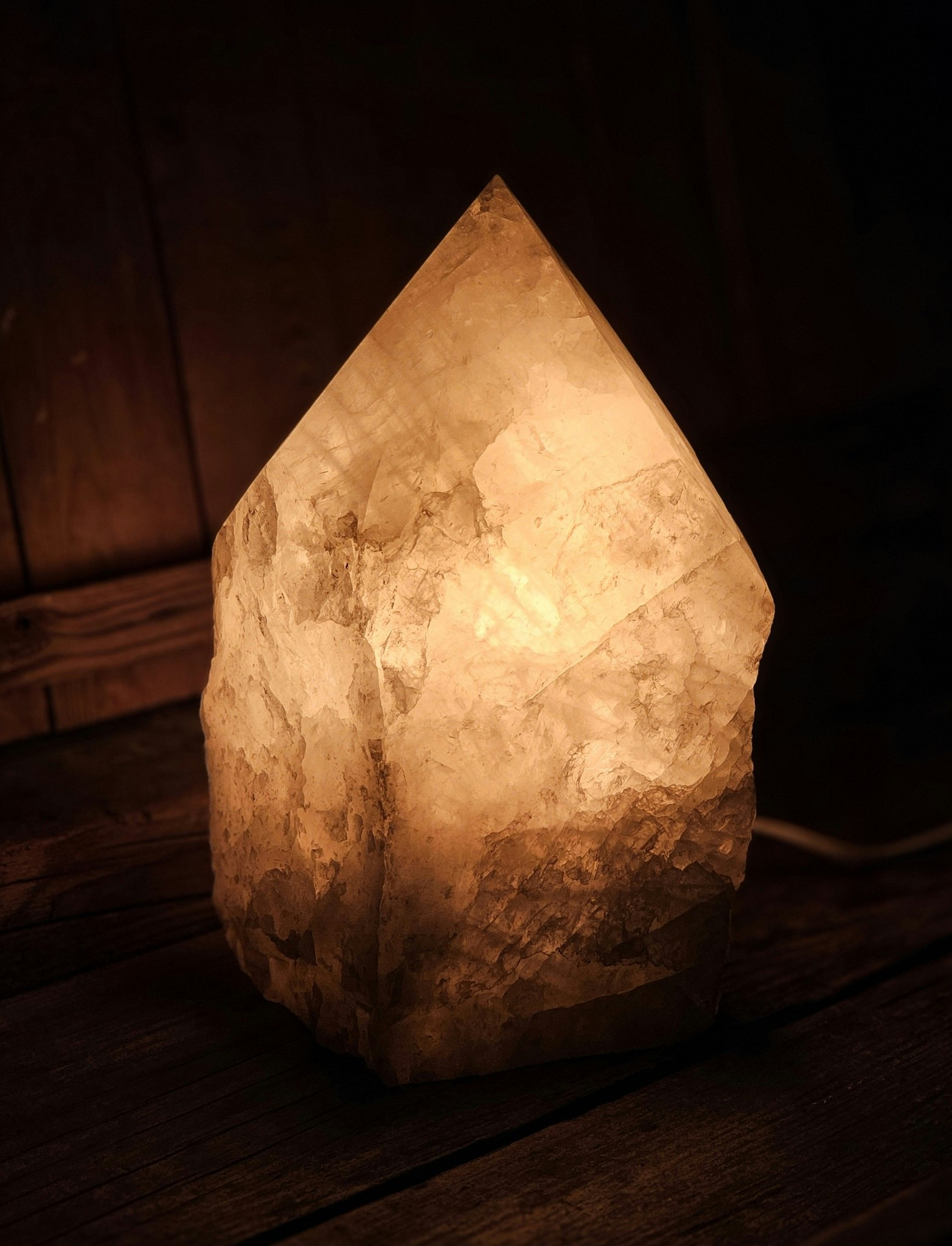 Bergkristall spets XL, lampa