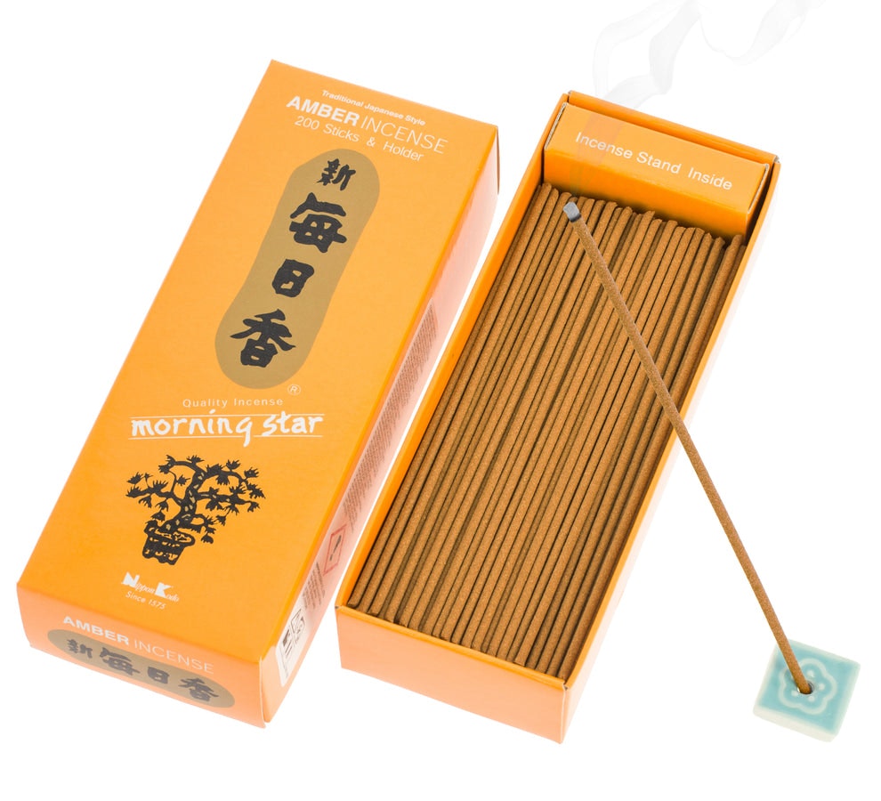 Morning Star - Amber, rökelsepinnar storpack