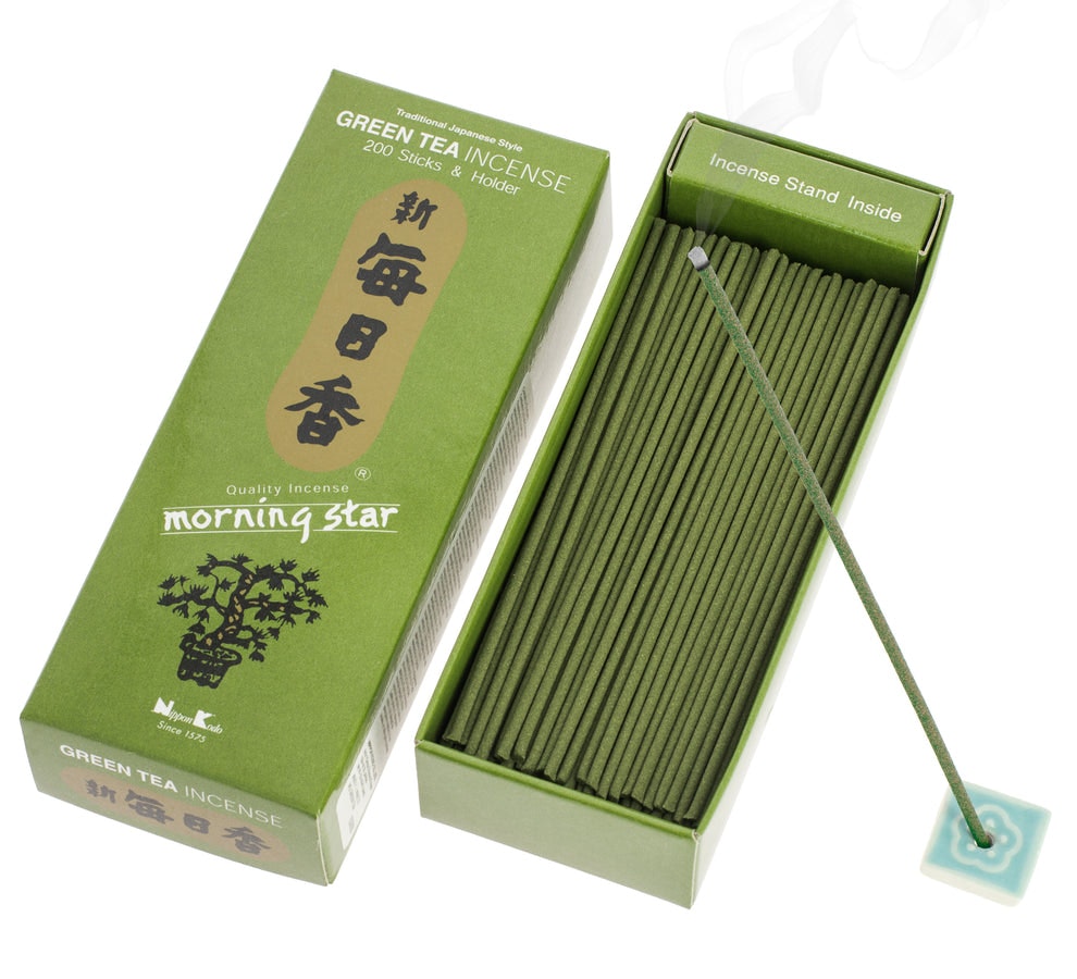 Morning Star - Green tea, rökelsepinnar storpack