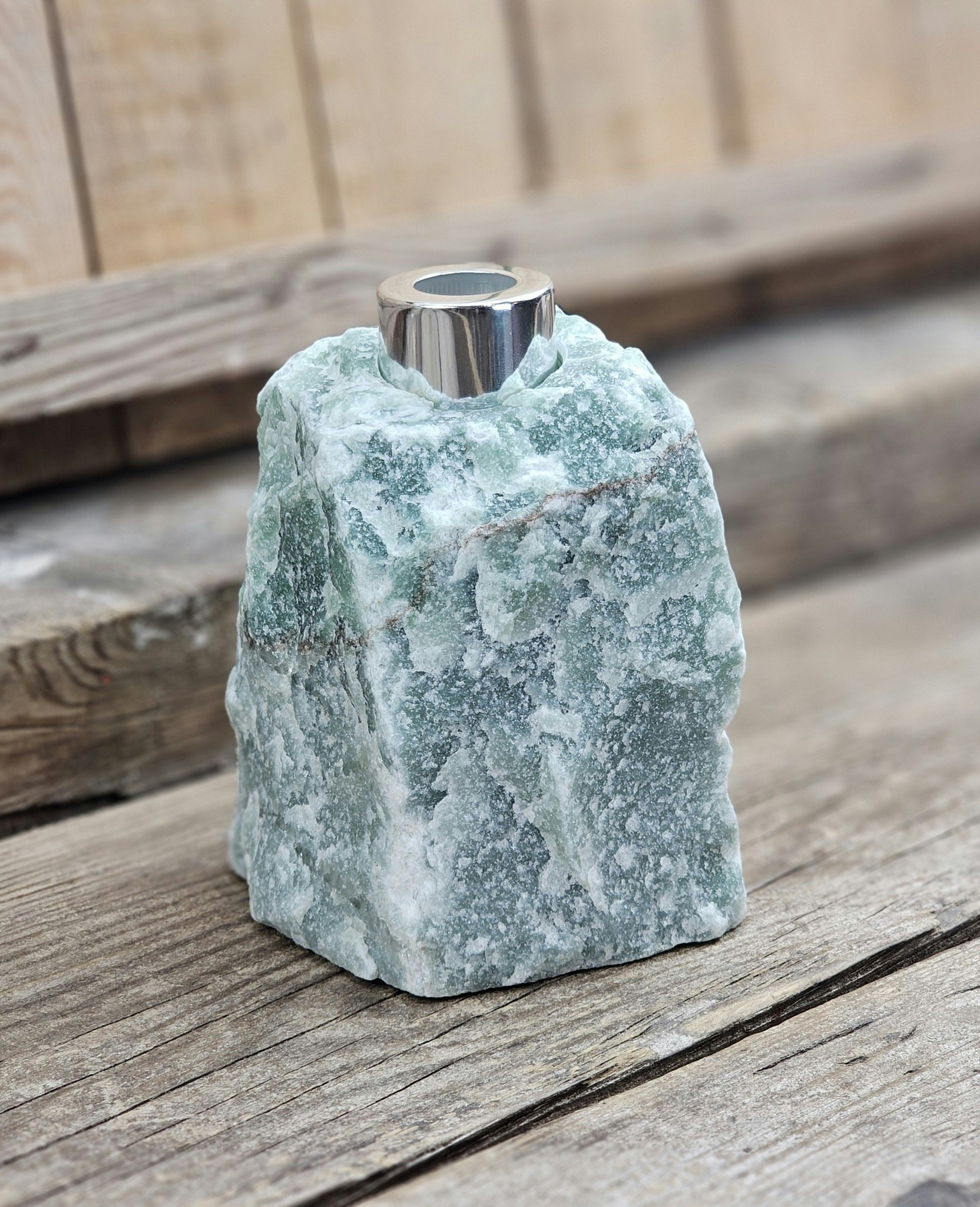 Grön Aventurin diffuser silver #2