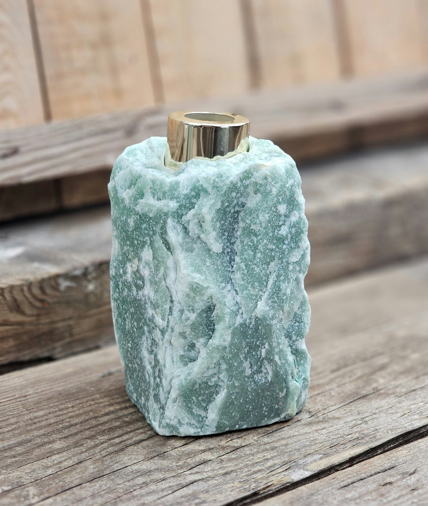 Grön Aventurin diffuser guld #6