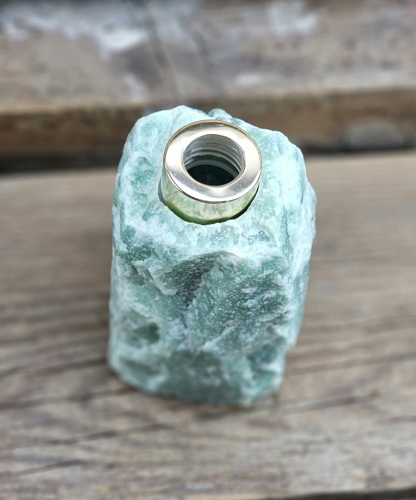 Grön Aventurin diffuser guld #6