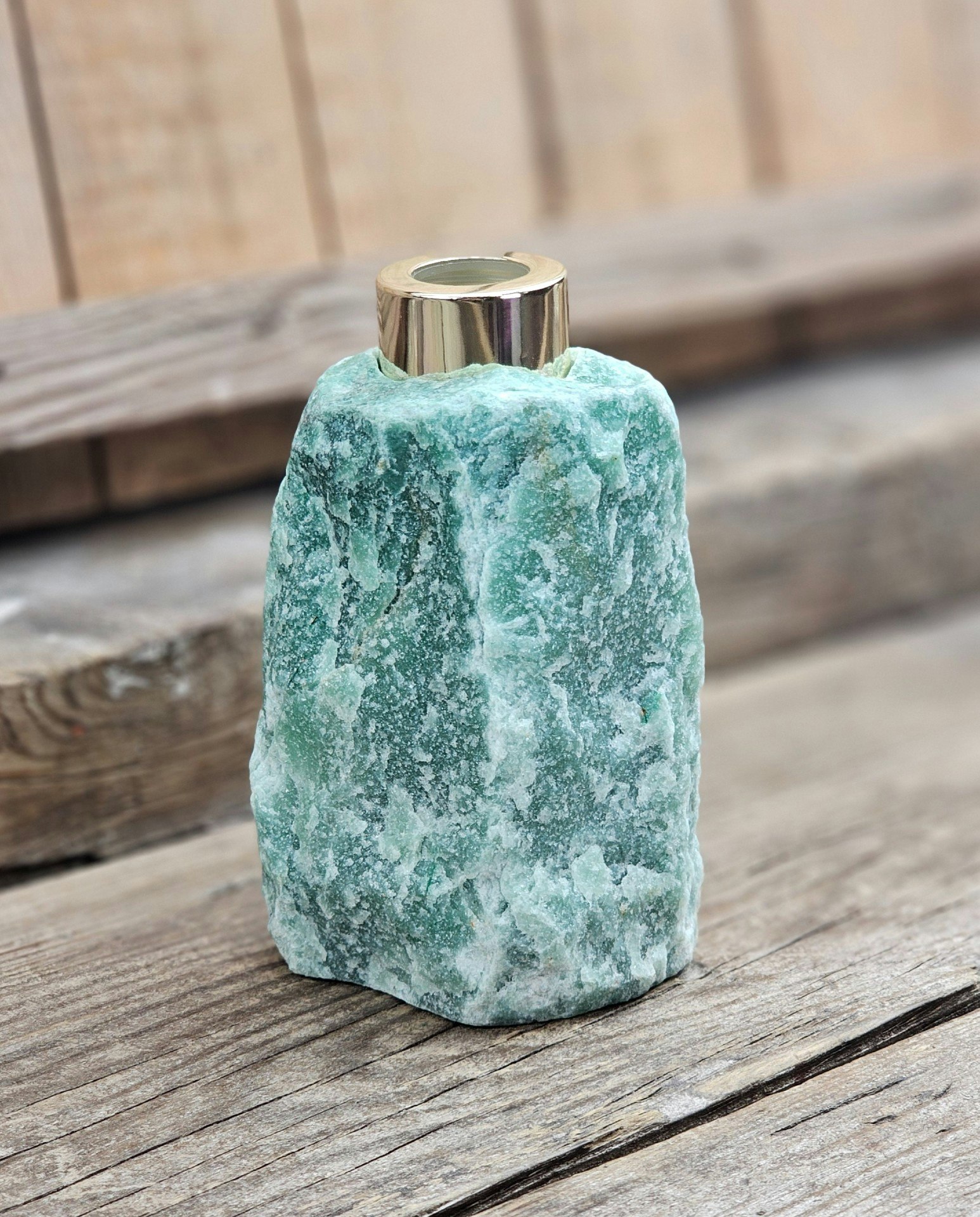Grön Aventurin diffuser guld #7
