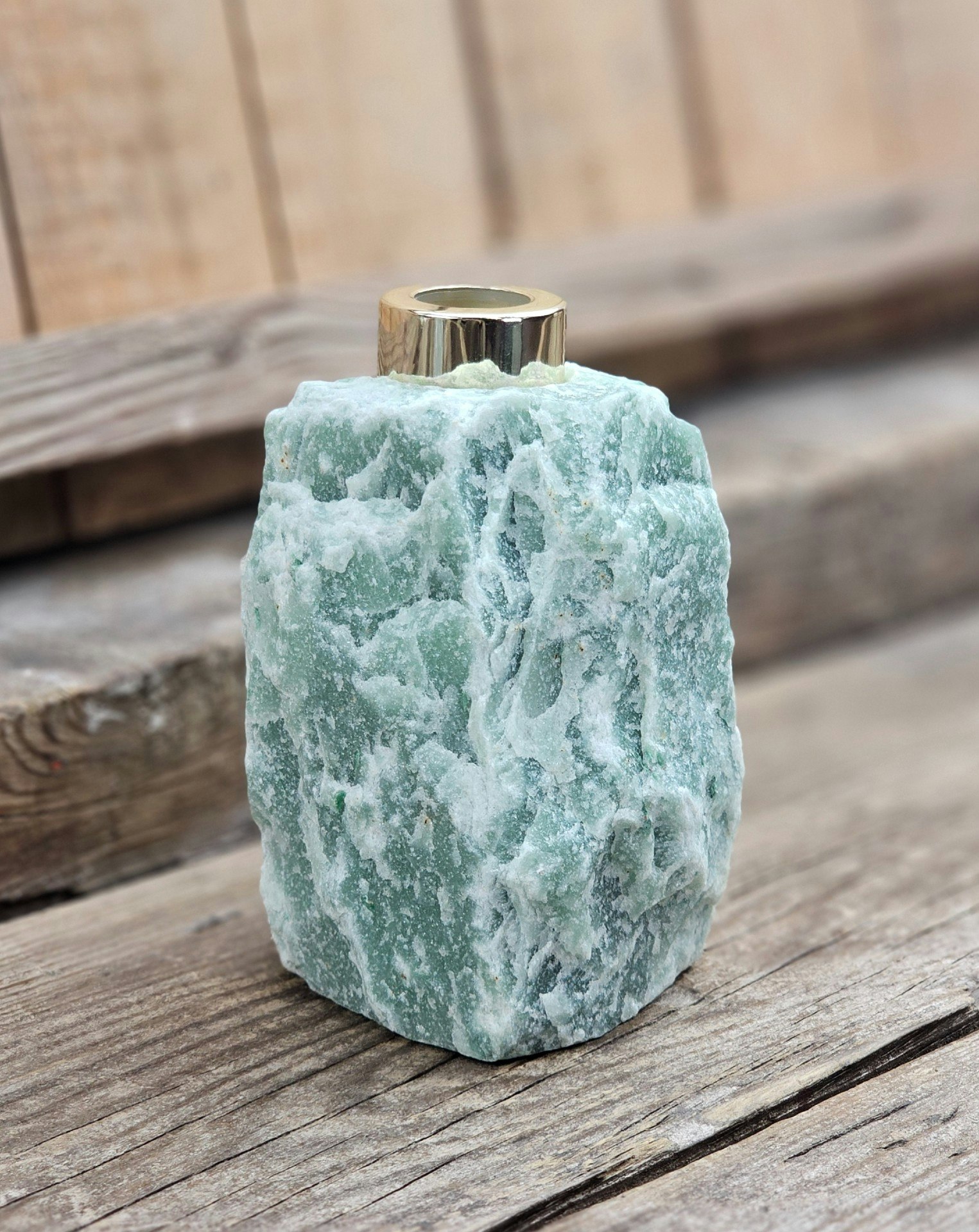 Grön Aventurin diffuser guld #8