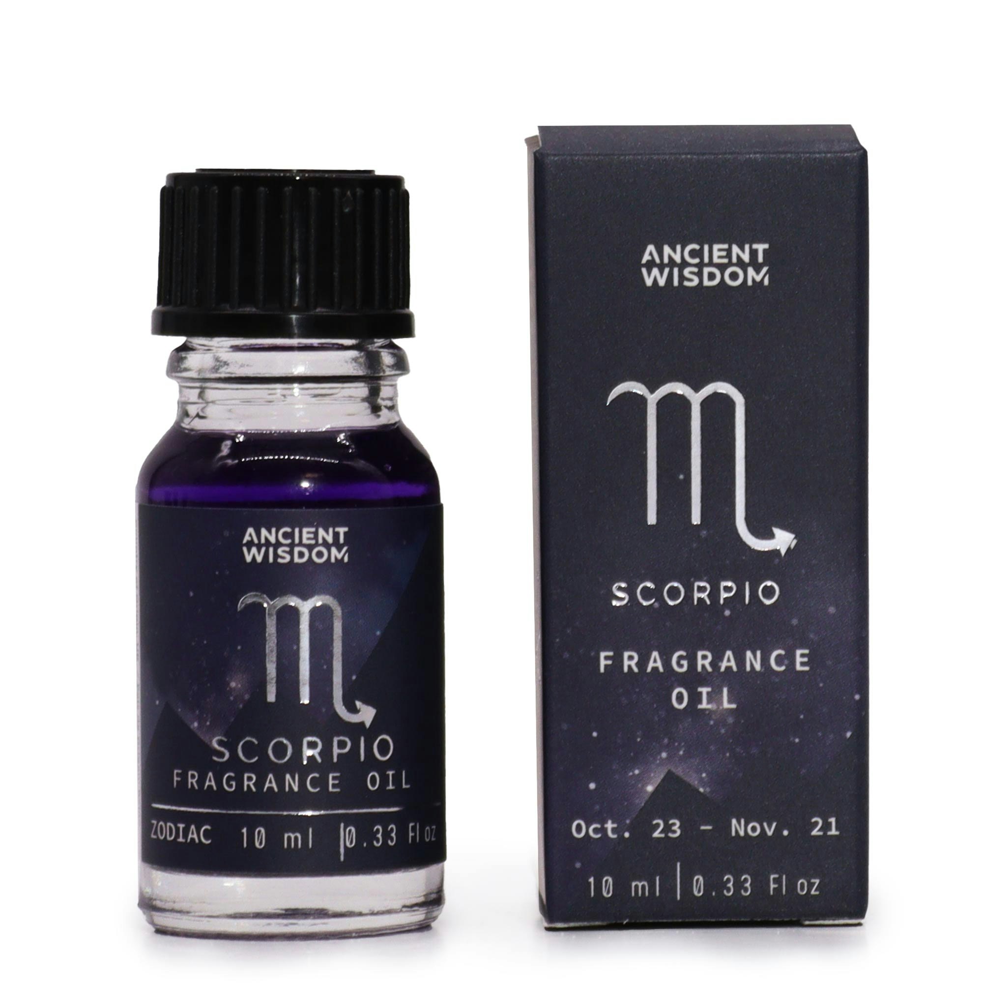 Ancient Wisdom - Zodiac Fragrance Oil, Scorpio (Skorpionen) Stjärntecken Aromaolja Aromaterapi