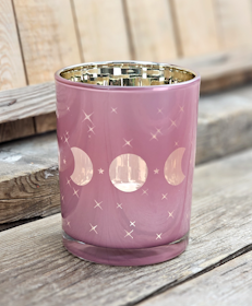 Ljuslykta stor rosa & guld, Månfaser
