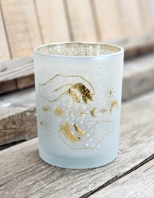 Ljuslykta stor frostat glas, Spiritual