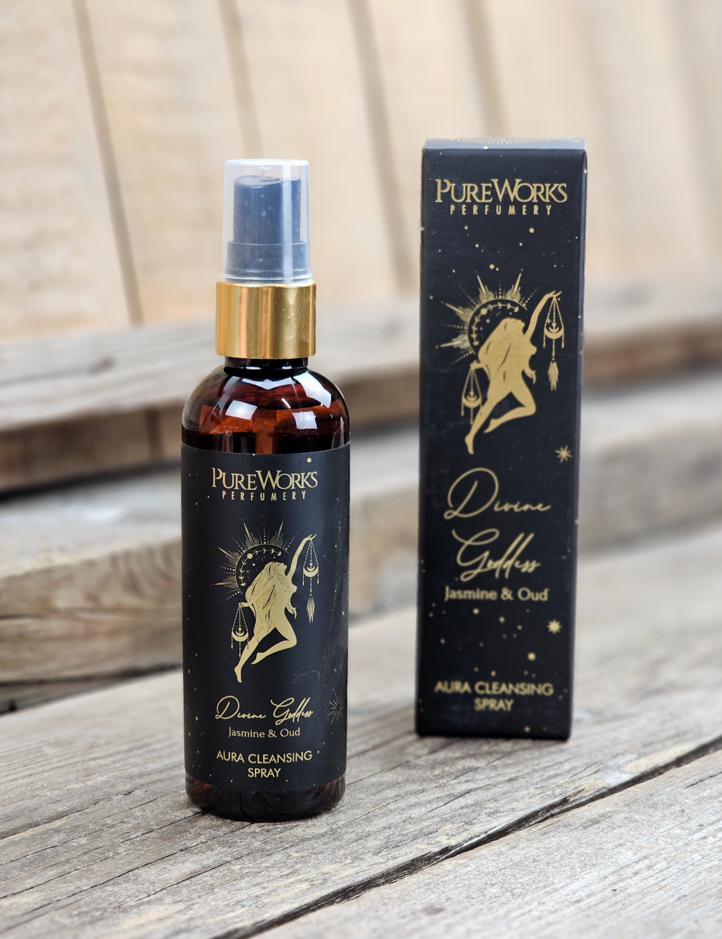 PureWorks - Divine Goddess - Jasmine & Oud, Aura cleansing room spray