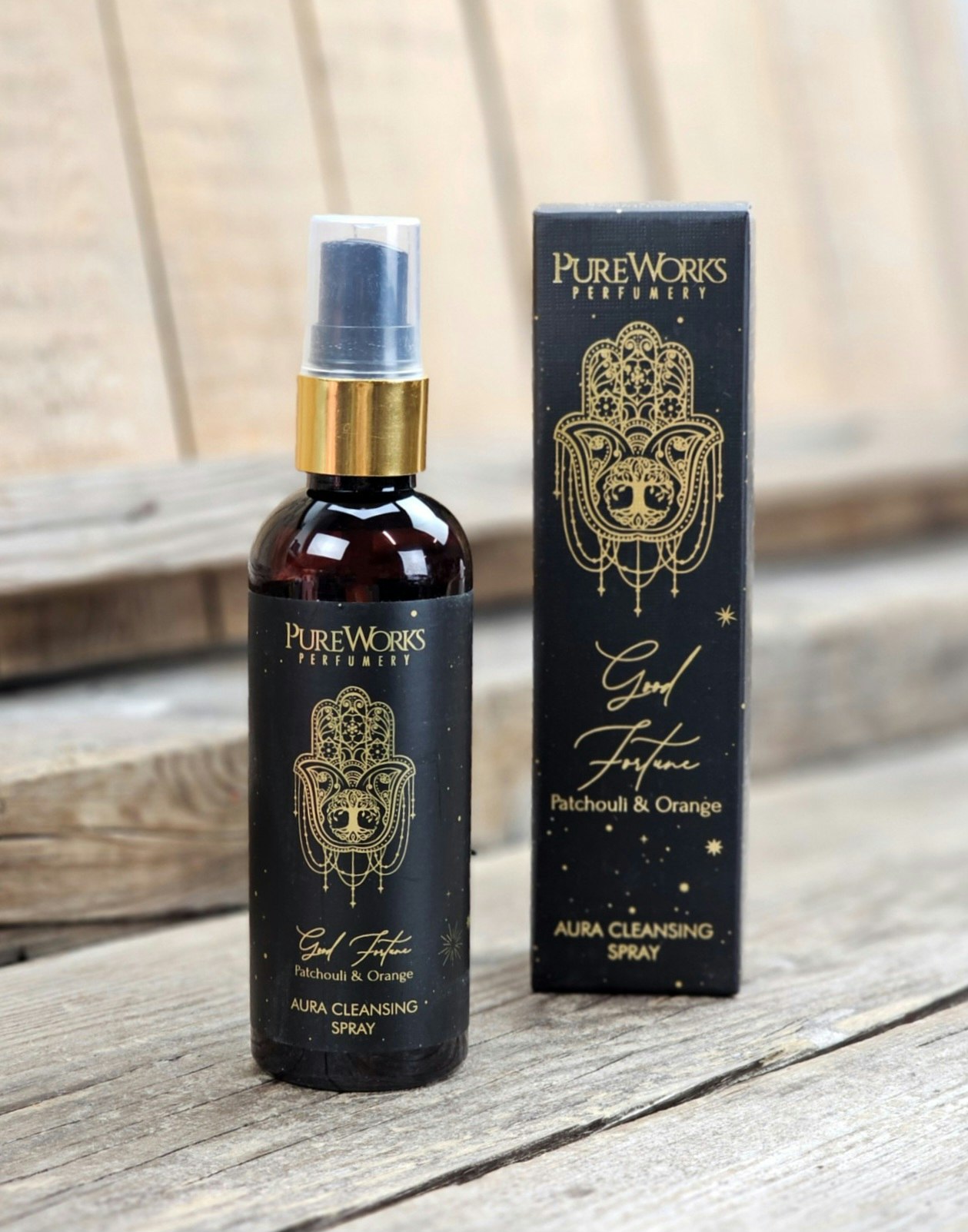 PureWorks - Good Fortune - Patchouli & Orange, Aura cleansing room spray