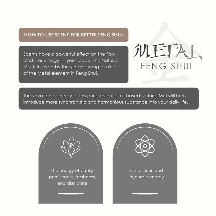 Aromafume - Feng Shui Metal, Air freshener spray