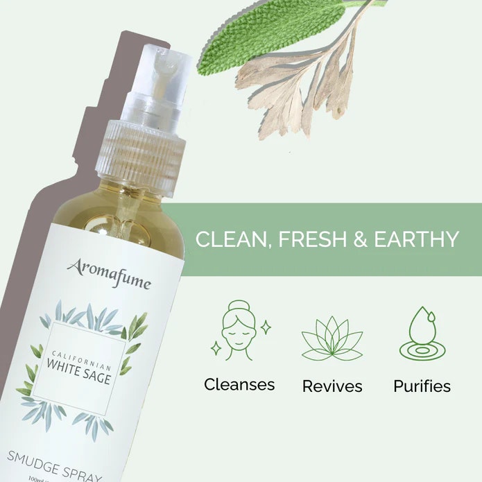 Aromafume - Natural Smudge Spray, White Sage
