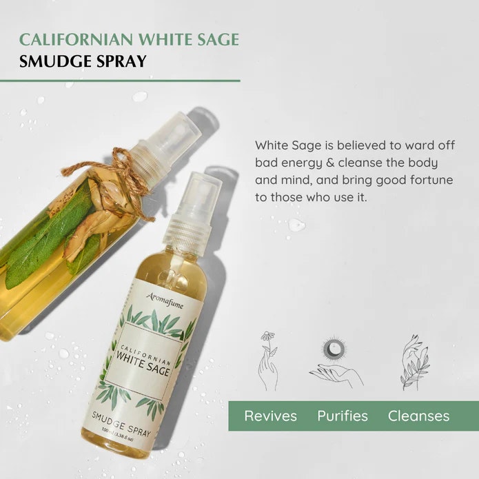 Aromafume - Natural Smudge Spray, White Sage