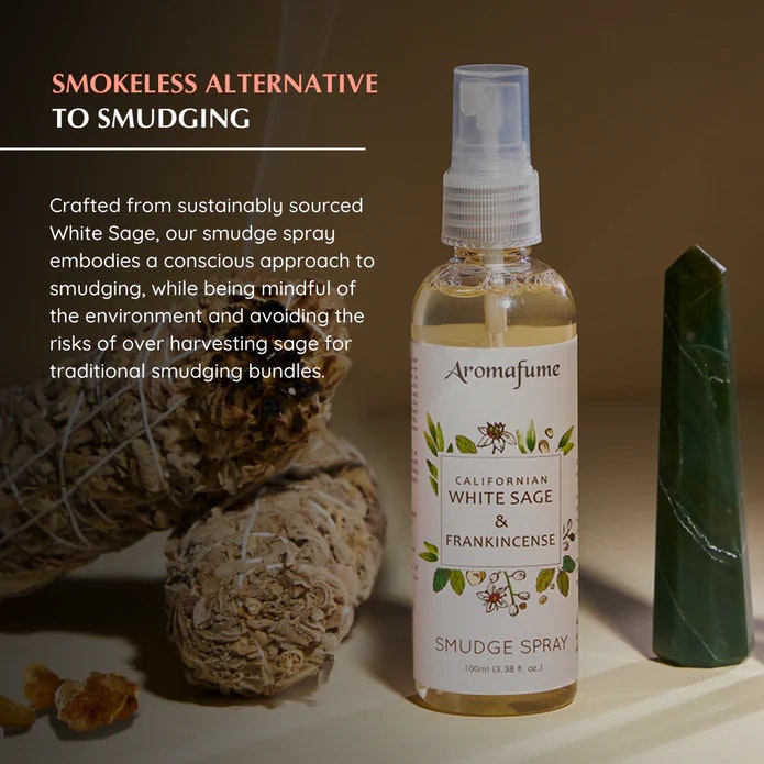 Aromafume - Natural Smudge Spray, White Sage & Frankincense