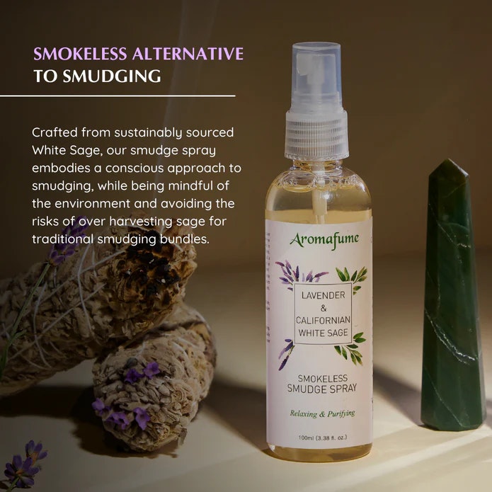 Aromafume - Natural Smudge Spray, White Sage & Lavender