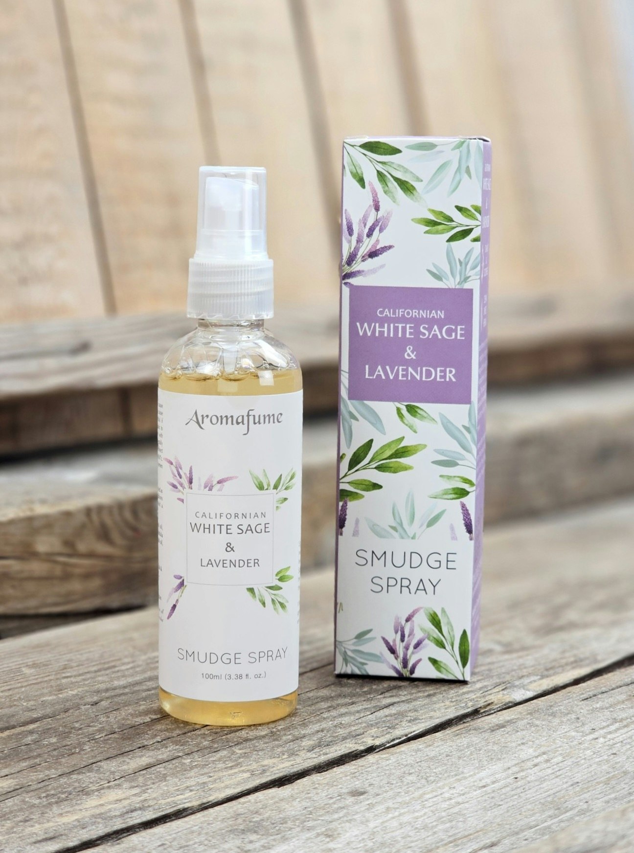 Aromafume - Natural Smudge Spray, White Sage & Lavender
