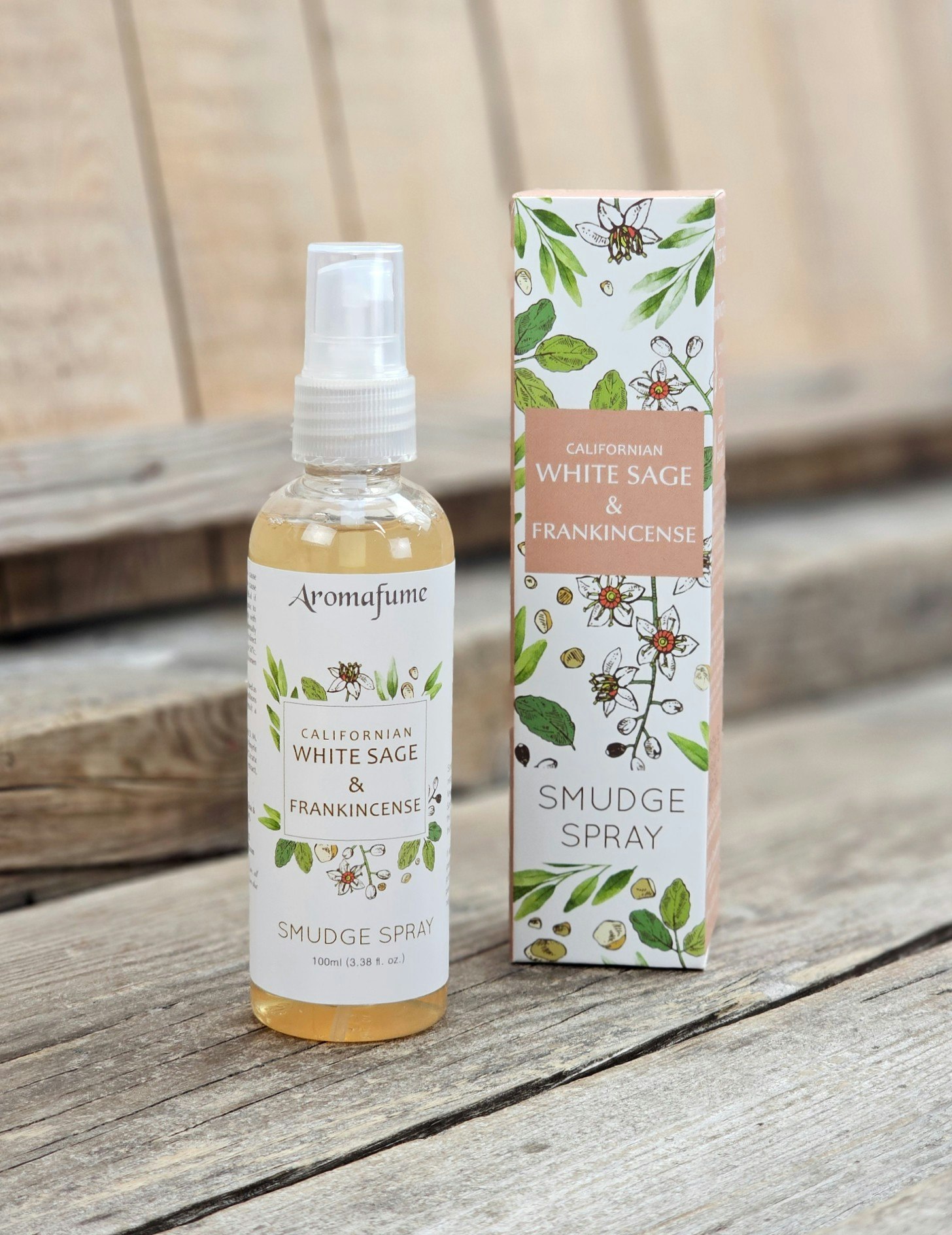Aromafume - Natural Smudge Spray, White Sage & Frankincense