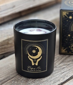 PureWorks - Purifying Moon - Palo Santo & Lavender, doftljus för manifestation med Ametist 50h