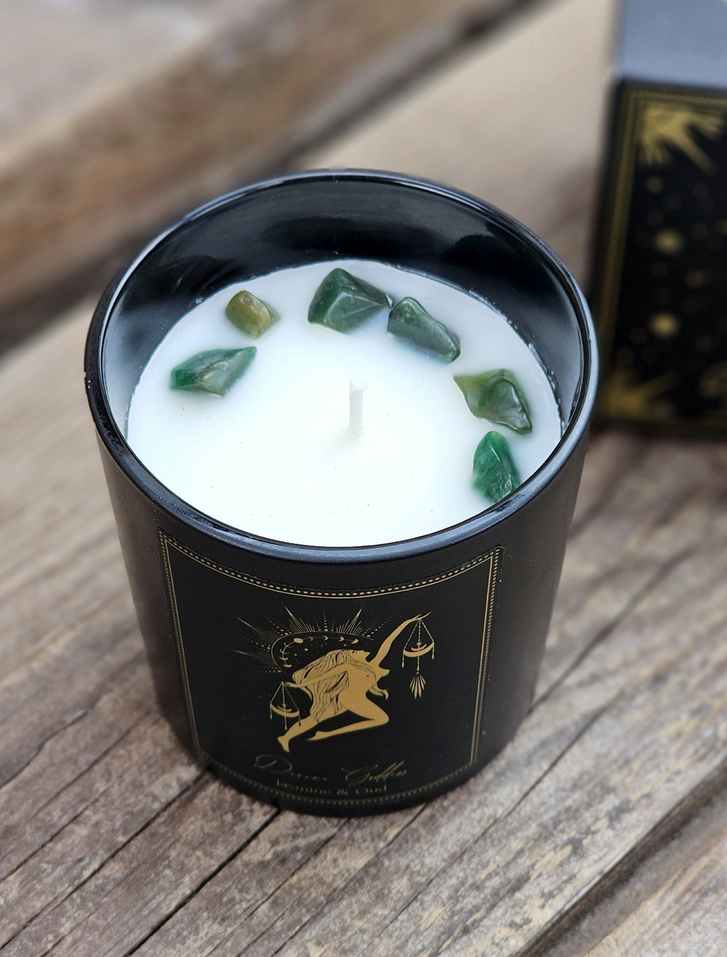 PureWorks - Divine Goddess - Jasmine & Oud, doftljus för manifestation med New Jade 20h