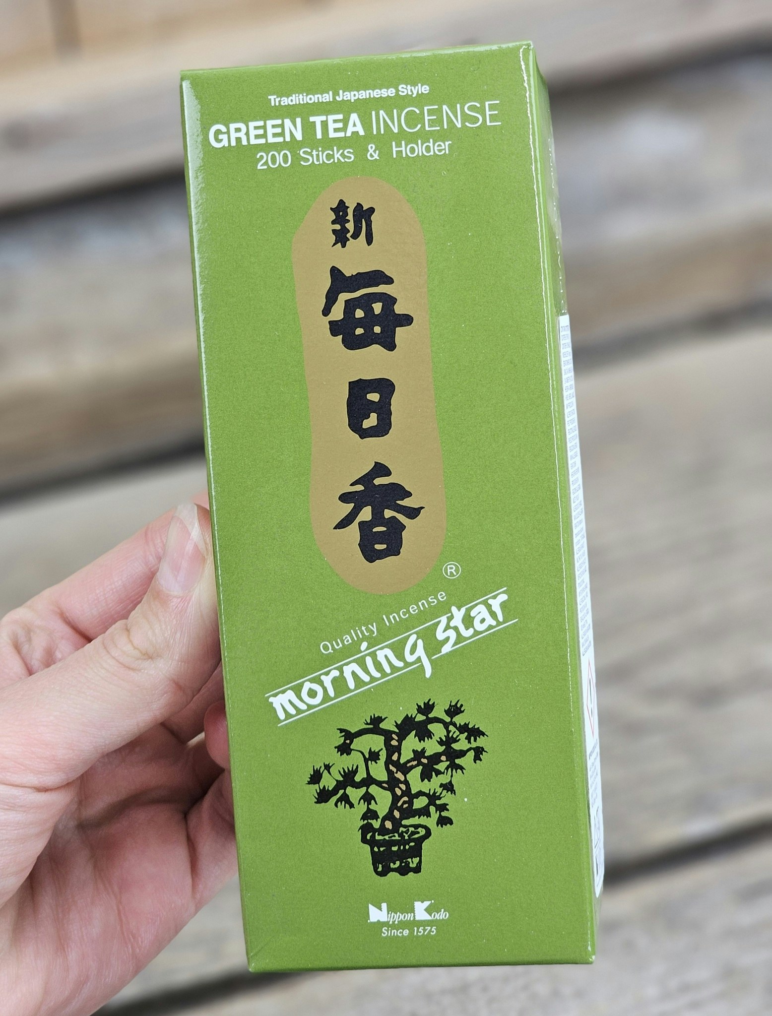 Morning Star - Green tea, rökelsepinnar storpack