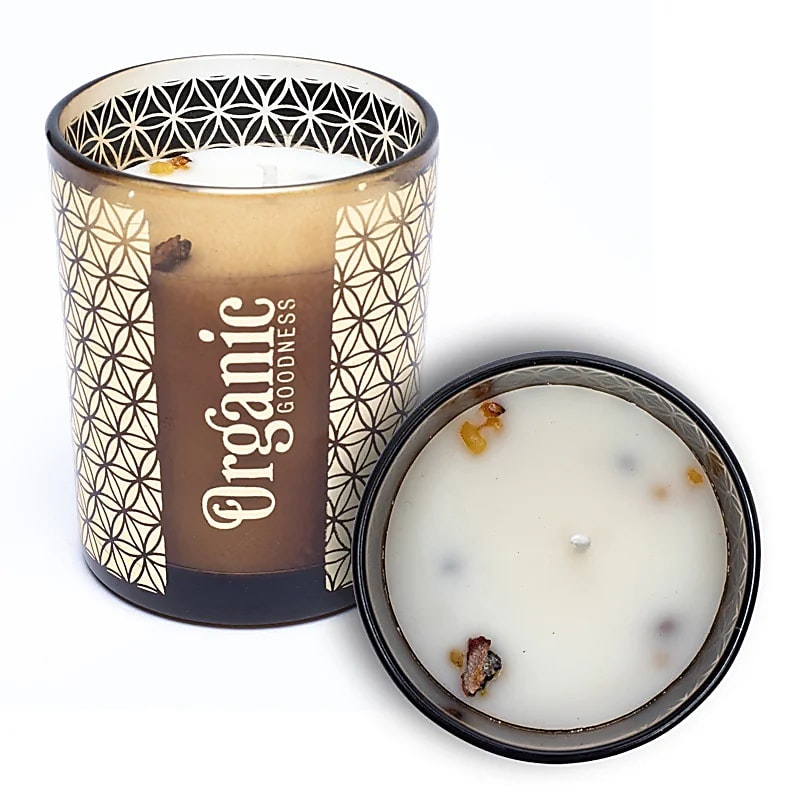 Song Of India - Organic Goodness Frankincense & Myrrh, doftljus 50h