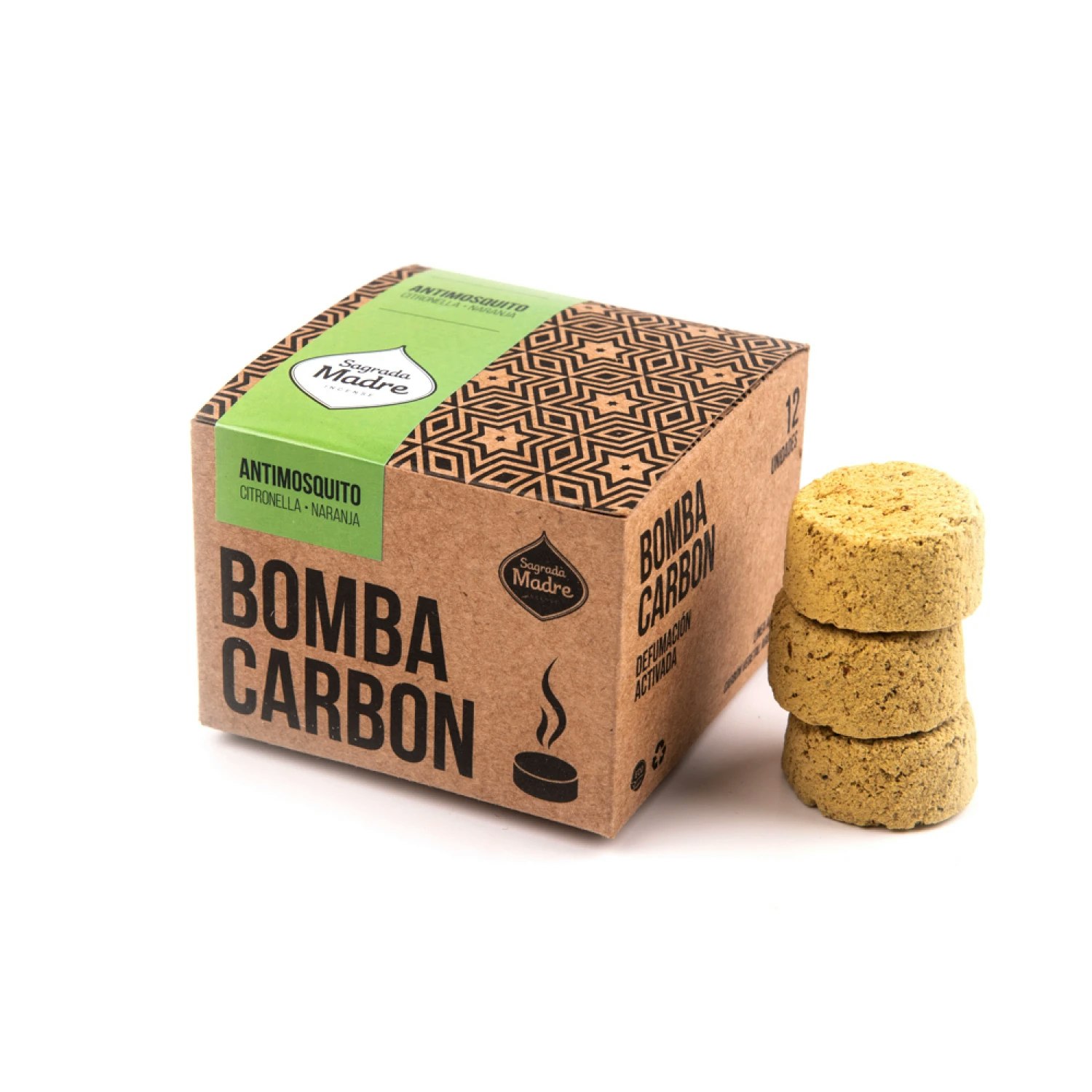 Sagrada Madre - Citronella & Apelsin (Anti mosquito), rökelsekol