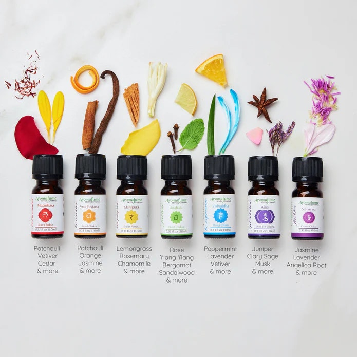 Aromafume - Vishuddha Chakra Throat, Eterisk olja Aromaterapi