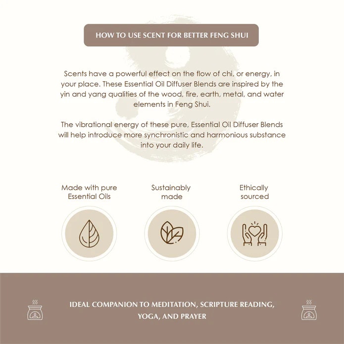 Aromafume - Feng Shui Earth, Eterisk olja Aromaterapi