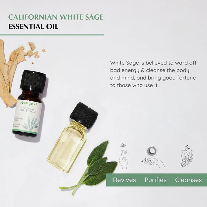 Aromafume - White Sage, Eterisk olja Aromaterapi