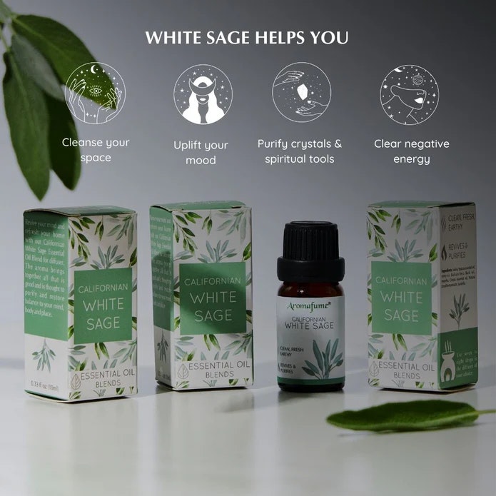 Aromafume - White Sage, Eterisk olja Aromaterapi